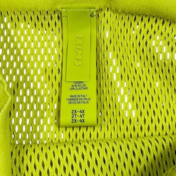 SKIMS Citrus Green Warp Knit Cover Up Ruched Sarong - Picture 9 of 10